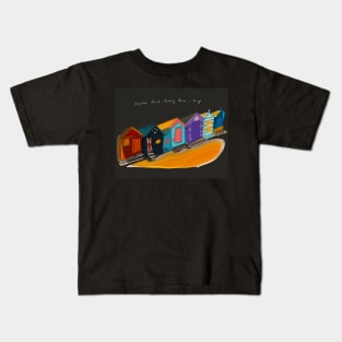 Brighton Beach Bathing Box Kids T-Shirt